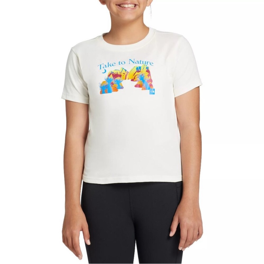 The North Face Girls' Graphic T-Shirt, Size L 12